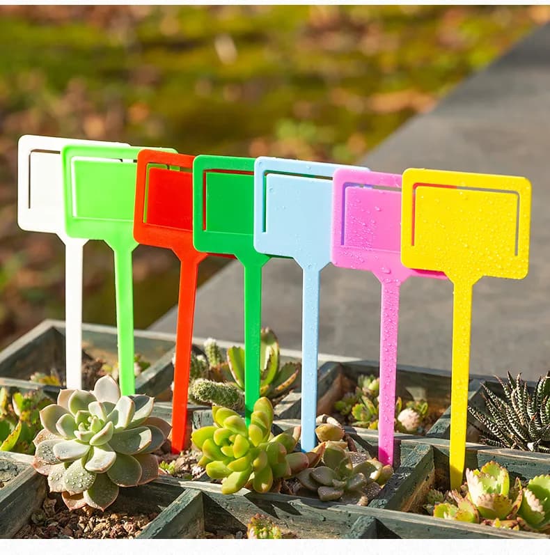 Customized Thickened Plant Tags Waterproof Plant Tags Insert Cards White Red Green Yellow Blue Plant Tags - view 1