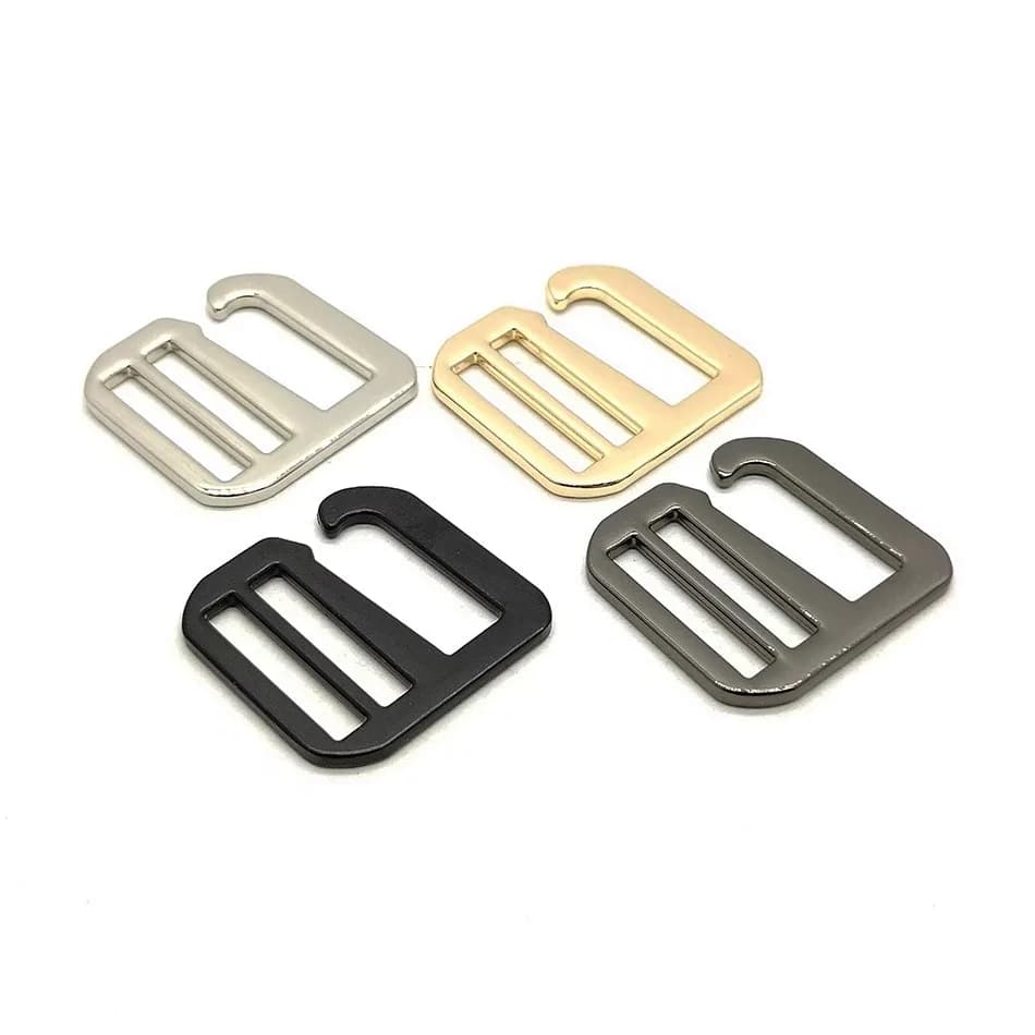25mm Zinc Alloy Shoulder Strap Buckle Adjuster Backpack Box Accessories, front view