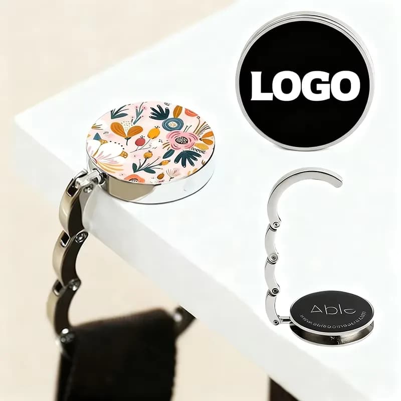 Fashionable Design Portable Folding Zinc Alloy Heavy Duty Durable Purse Handbag, front view