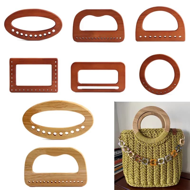 Wooden Bag Handles Bag Handles and Bag Handles for Bulk Diy Orders, front view