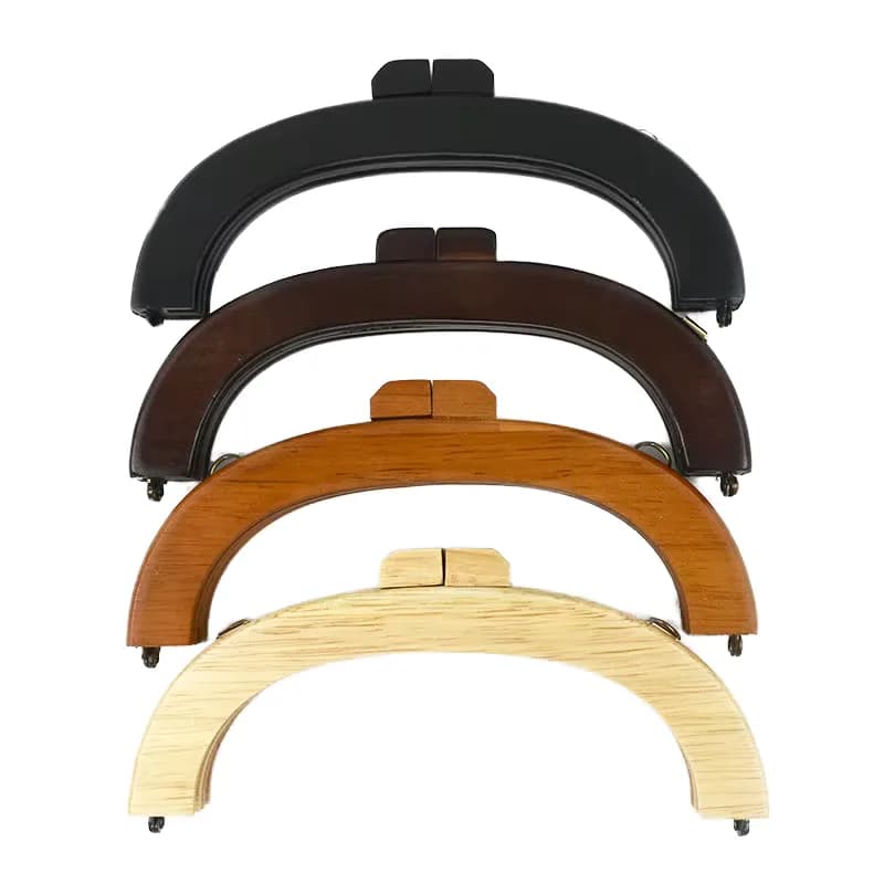 Fashion Solid Beech Wood Arched Natural Customizable Logo Eco-Friendly Magnetic, front view