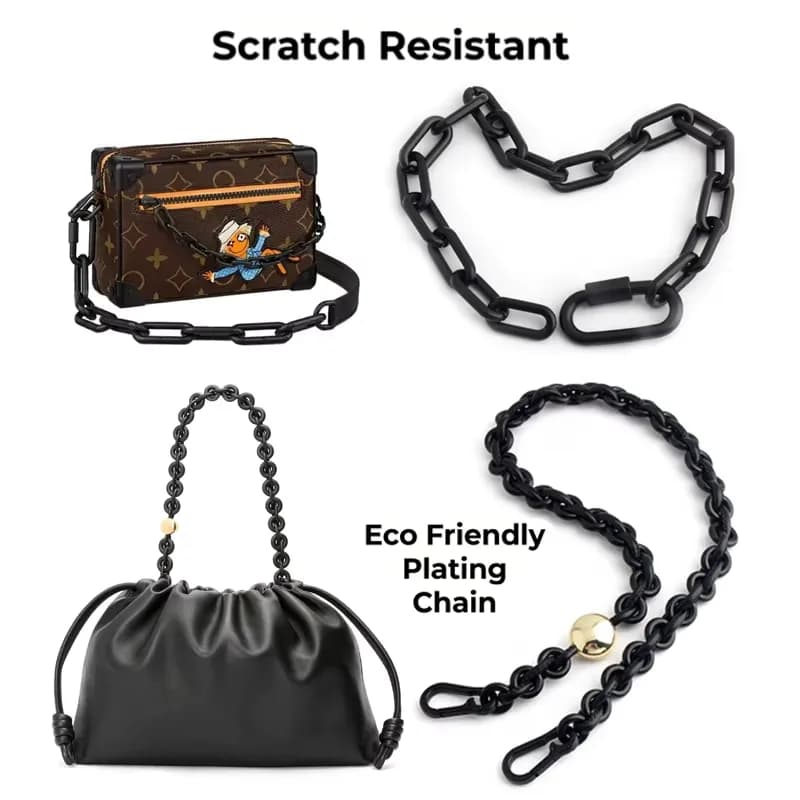 Metal Handbag Chains Small Chain Strap Metal Chain Strap for Purses and Metal, front view