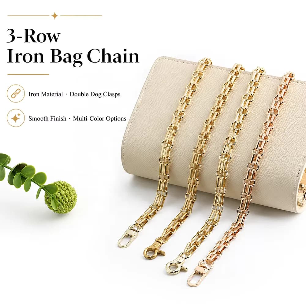 Quality Chain Straps Bag Non-Tarnishing Metal Purse Chain Links for Women, front view