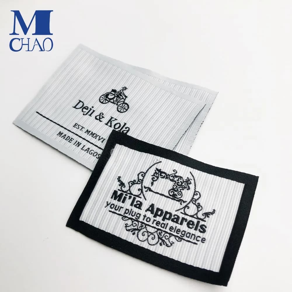 Customized No MOQ Clothing Satin Woven Label Custom - view 1