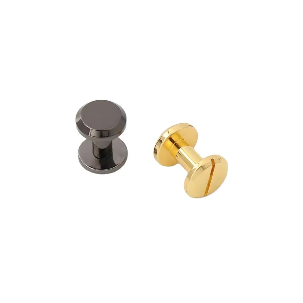 4 Colors 10*9 mm Copper Rivets Studs for Leather Bags & Purses Non-Tarnishing, front view