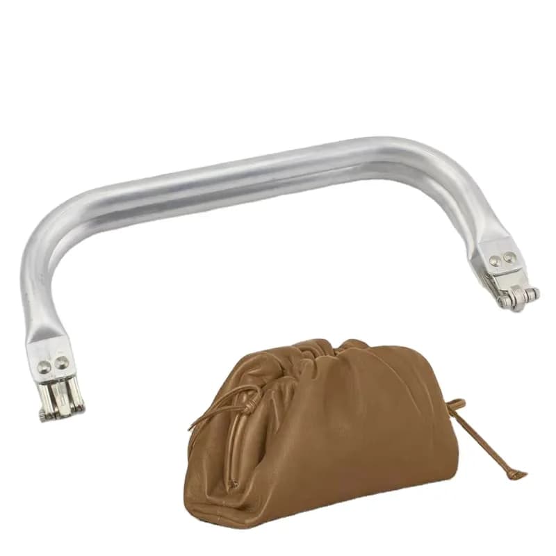 Internal Tubular Bag Frame - Aluminum Metal Structure for Clutch Bags, Doctor, front view