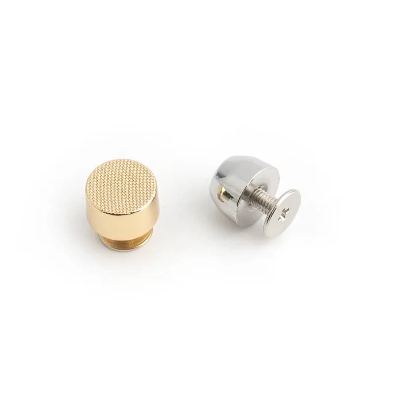 DIY Solid Copper Studs Metal Handbag Screw Bottom Decorative Rivet Accessories, front view