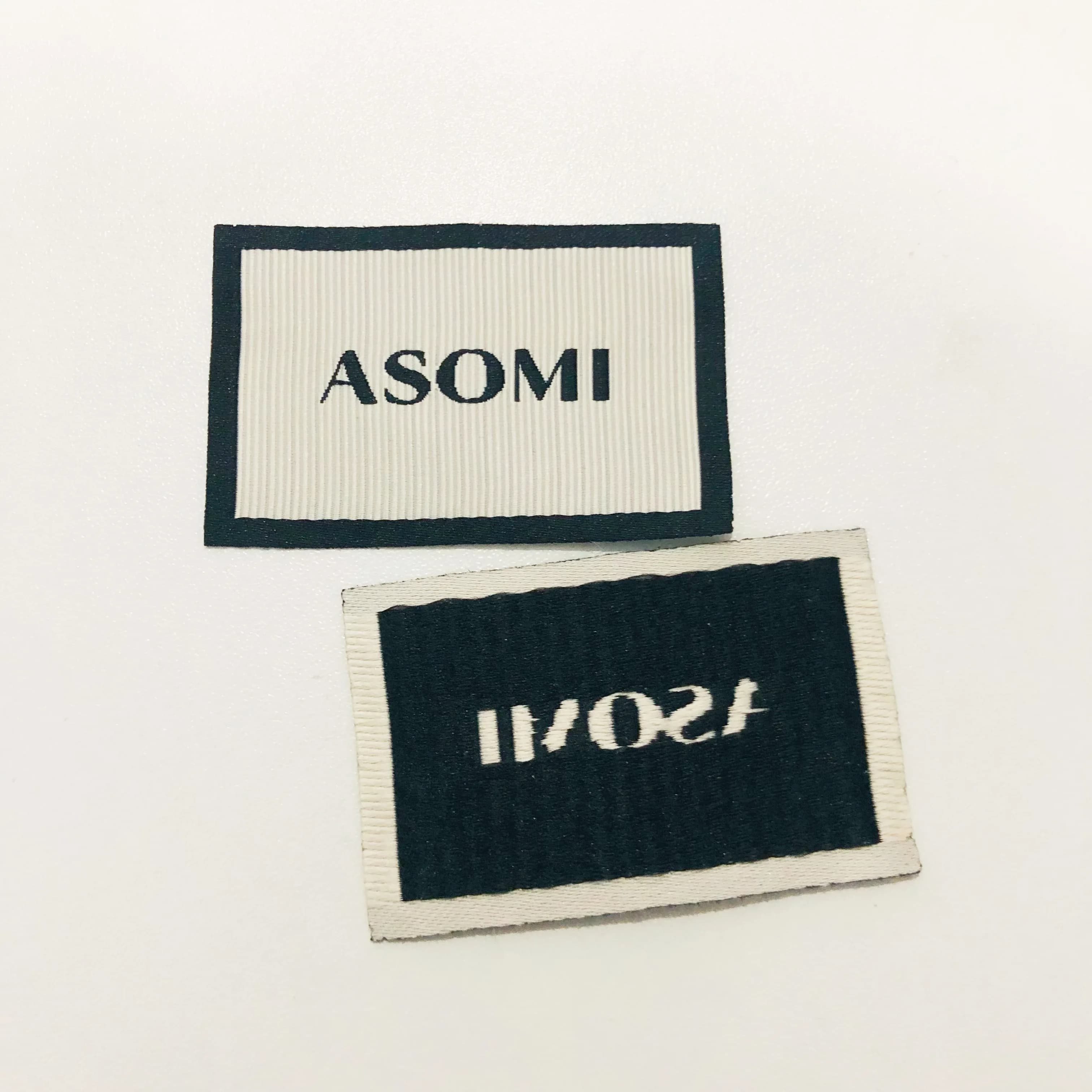 Luxury High Density Polyester Clothing Woven Grosgrain Label With Own logo - view 1