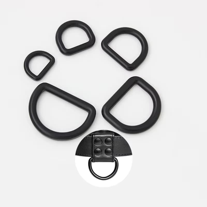 13mm 15mm 20mm 25mm Custom Alloy Metal Matte Dark Black Welded Corrosion, front view
