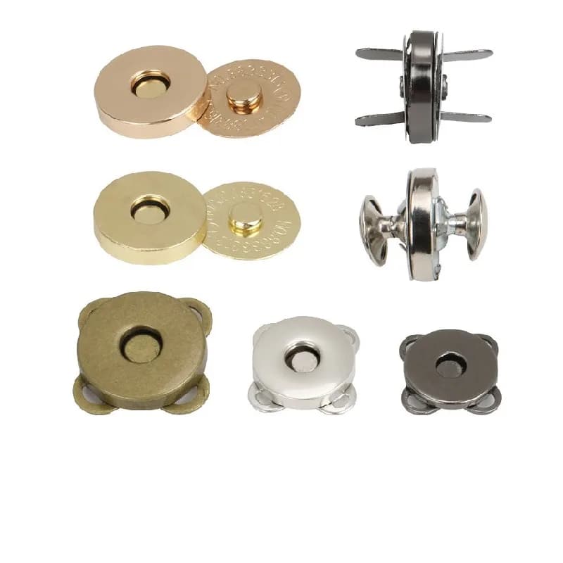 Custom Round Bag Accessories Snap Fastener Handbag Fastener Magnetic Button, front view