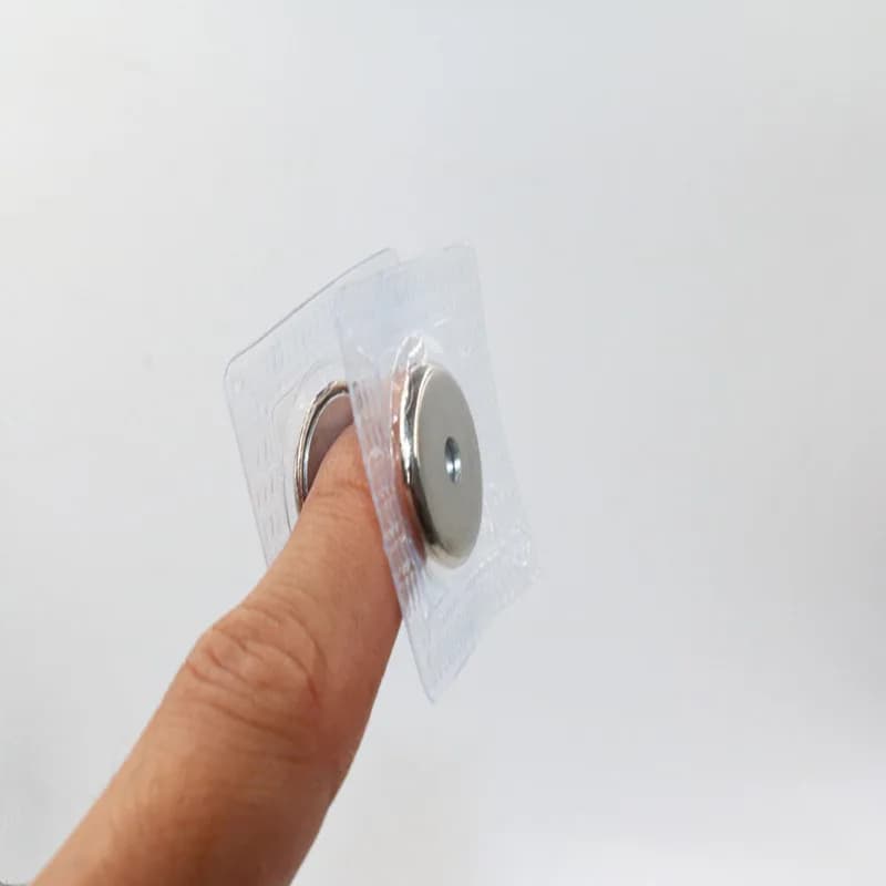 Durable PVC Magnetic Button Eternal Decorative Hidden Clasp Safety Feature, front view
