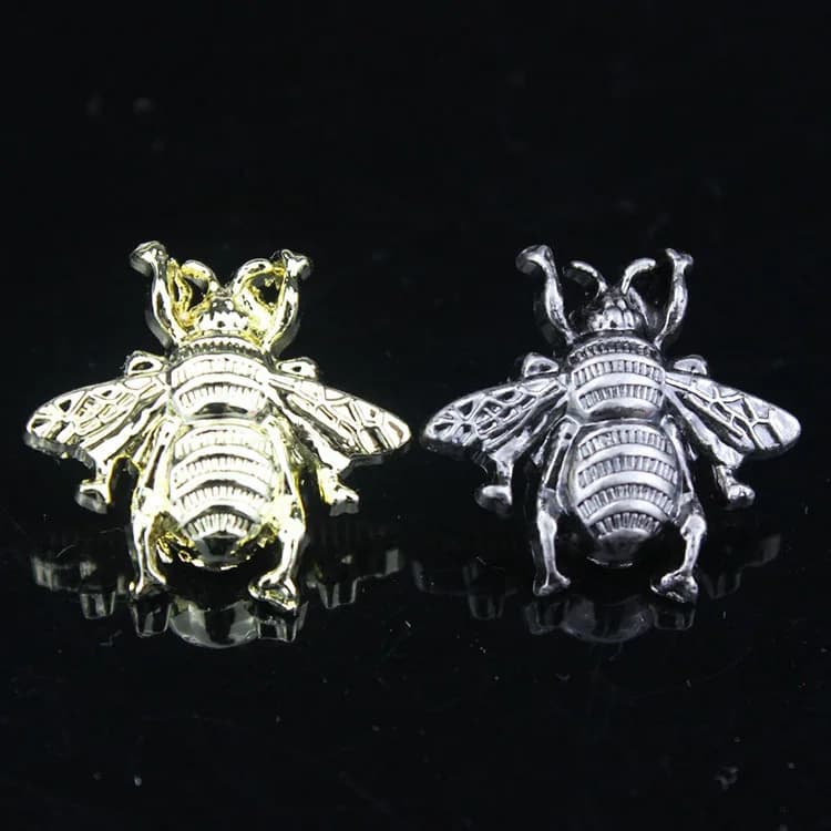 Custom Bee Design Western Screw Conchos for Leather, front view