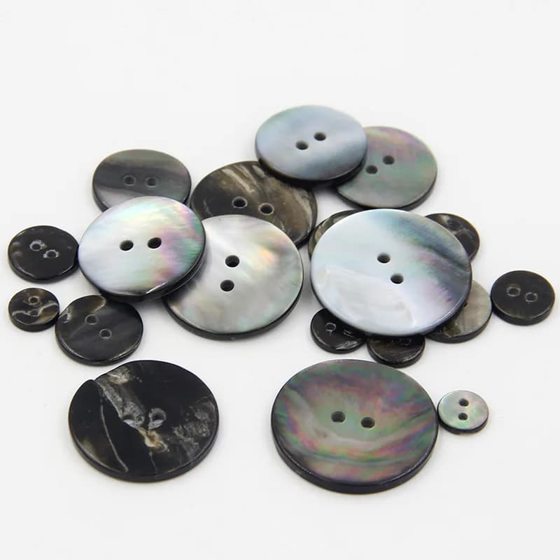 Natural River Shell Buttons Agoya Real Shell Button for Shirt, front view