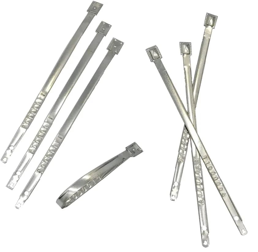 Highest Level of Protection Flat Head Metal Security Seals, front view