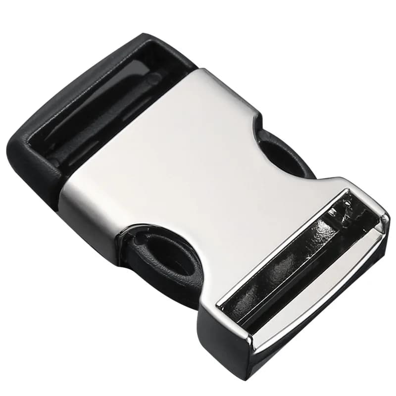 20mm Metal Buckle Tactical Quick Release Metal Buckle for Men's Leather, front view