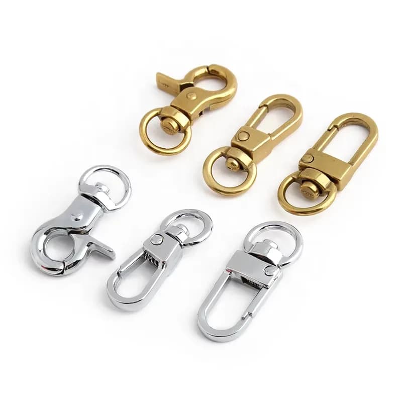 Customized Bag Hardware Accessories Metal Snap Hook Buckle for Bags Dog Swivel, front view