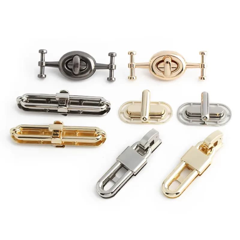 Fashion Bag Metal Accessories Locks Handbag Zinc Alloy Twist Lock for DIY, front view
