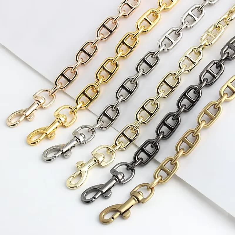 50cm Women Purse Metal Alloy Bag Parts Accessories Hardware Handbag Strap Chain, front view