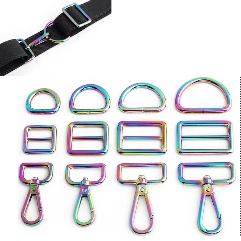 Handbag Hardware Accessories DIY Design 20/25/32/38mm Metal Snap Hook, Metal, front view
