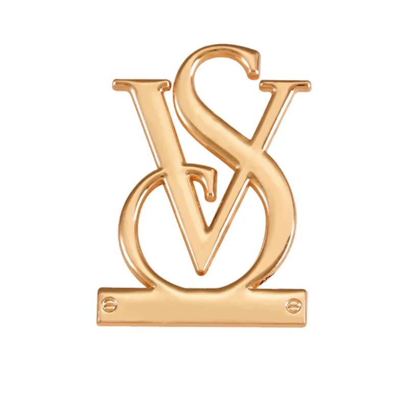 Custom Brand logo Embossed logo Metal Label for Handbags and Luggage Embossed Brand Name Metal logo Label Tag for Clothing - view 1