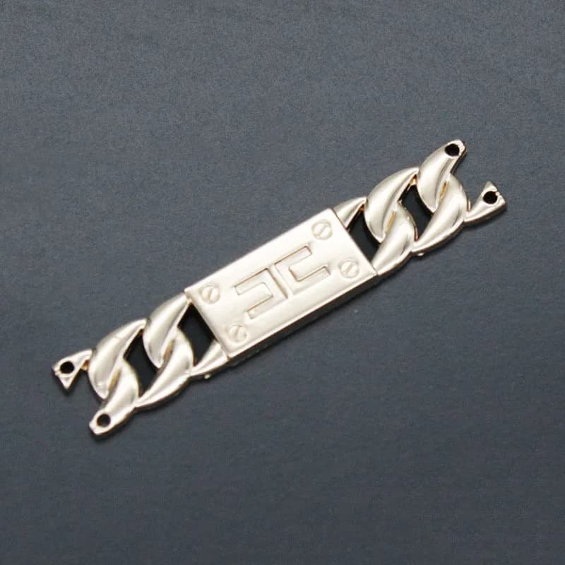 Metal Silver Custom Letters Logo Clothing Plates Tags Labels for Handbags Small Letter Metal Label - view 1