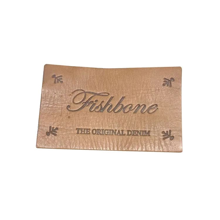 Direct Sales of New Leather Label Leather Brand Jeans Clothing Letter Hardware Leather Label - view 1