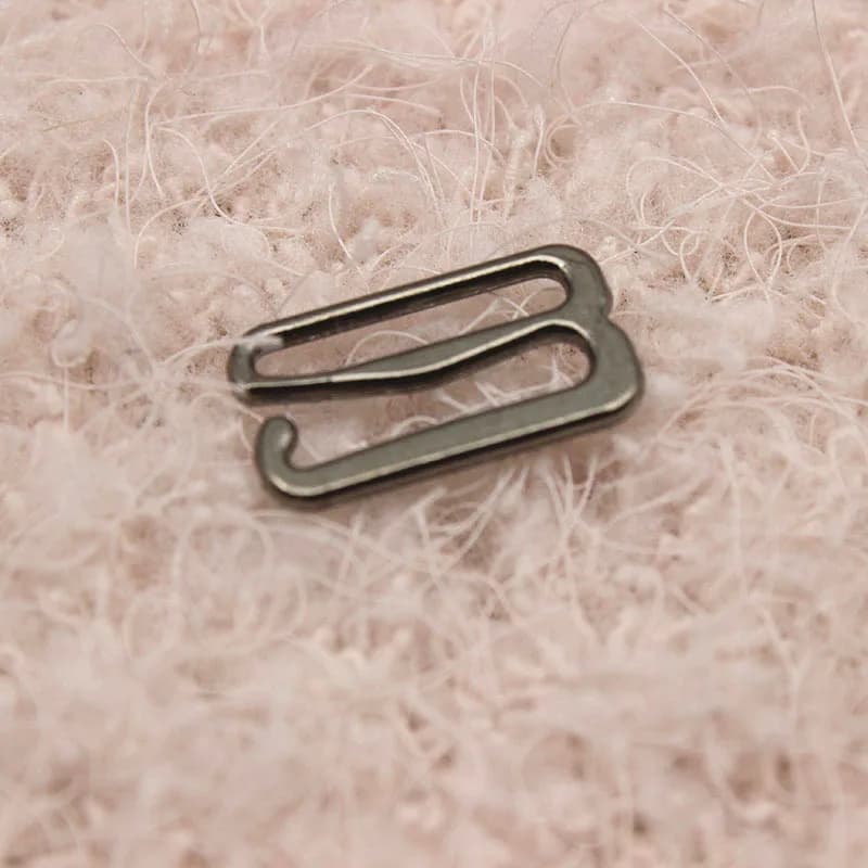 ECO-Friendly Bra Metal Accessories Adjuster Bra Ring and Slider and Hook for, front view
