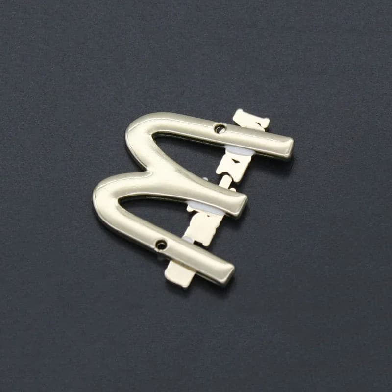 Custom Brand logo Metal Label Tag for Bags and Shoes - view 1