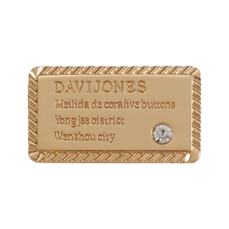 Fashion Design Custom Logo Cloth Hardware Accessories for Handbags and Garments - view 1