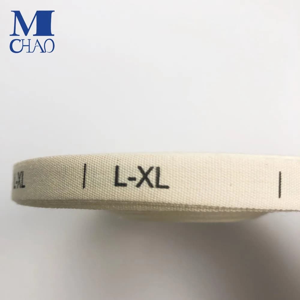 Neck Label Print LOGO Clothing Tags Custom Fabric Center Fold Woven Garment Cloth Size Labels for Clothing - view 1