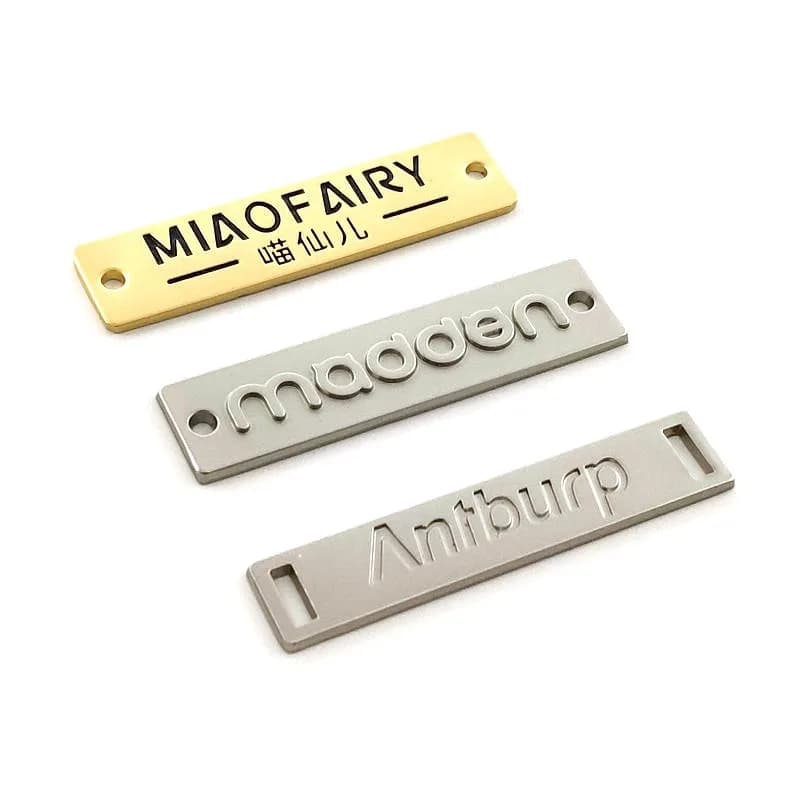 Factory Custom Metal Labels Clothing Tag Accessories Custom Branda - view 1