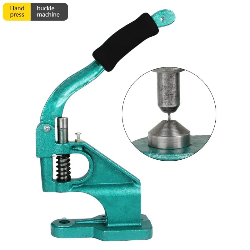 Manual Punch Machine Hand Press Eyelet Grommet Machine for Rivets, front view