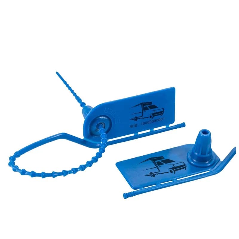 Free Printing Big Flag Plastic Seal Tag Security Plastic Seal Tamper Evident, front view