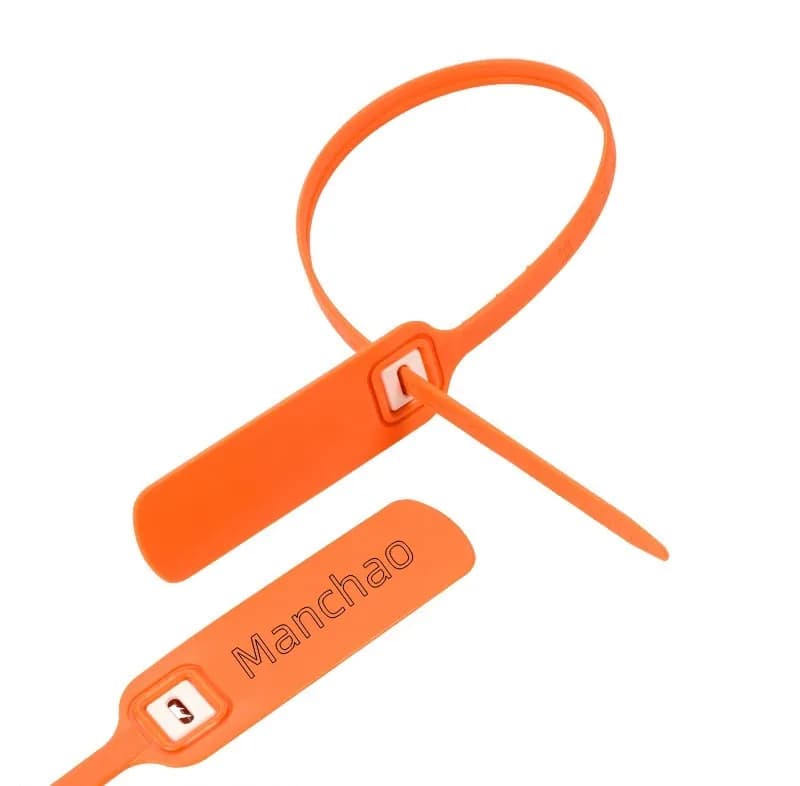 300mm 11.81inch Length Pull Tight Anti-theft Security Plastic Seal for, front view