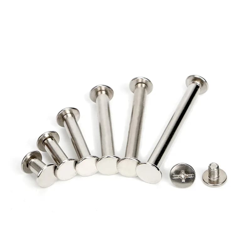 Customized Flat Countersunk Hex Socket Head Male and Female Screw Male and, front view