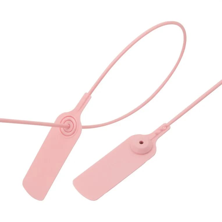 600mm Plastic Polypropylene Security Seal Tag Lock for Garments Shoes Bags, front view