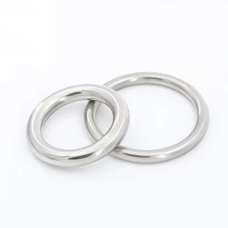 Bag Garment Accessories Alloy Blank Metal O Ring Buckle Clothing Eco Metal, front view
