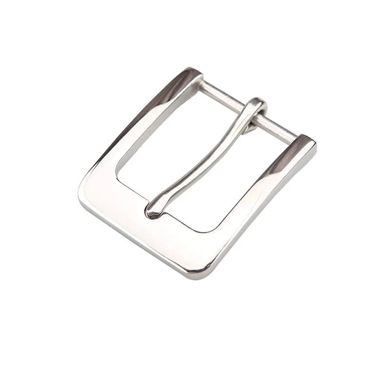 Custom Men's Metal Antique Brass Pin Leather Belt Buckles Fashion-Designed, front view