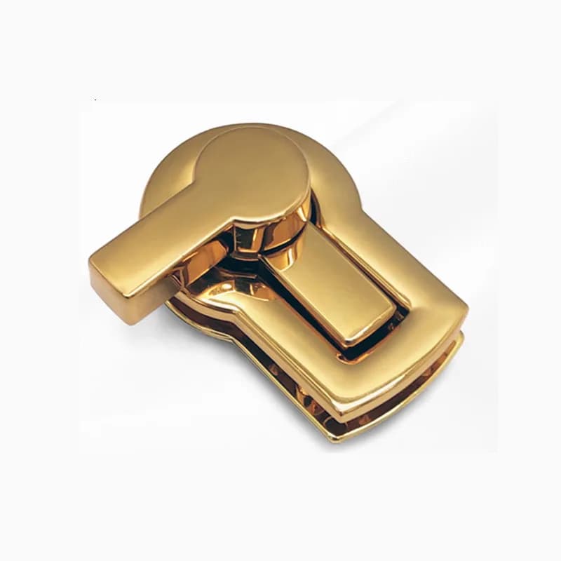 Bag Lock Hardware Accessories Rotating Mechanism Lock Closure Clasp Handbag, front view