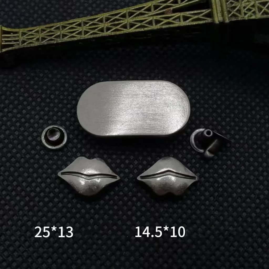 Factory Round Stud Lip Rivet for Punk Belt Boots Leather Metal Rivet, front view