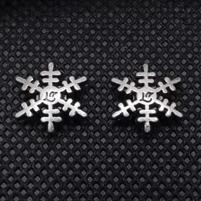 13mm Snowflake Shaped Rivets Metal Studs DIY Accessories Material Personality, front view