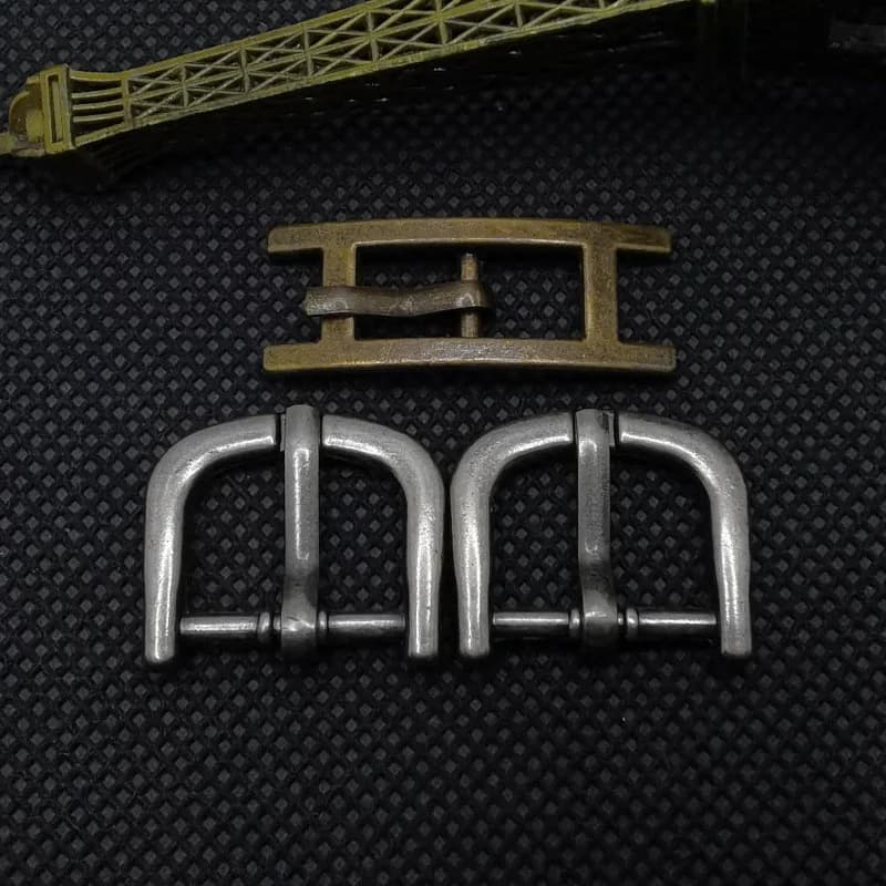 Factory Price Rectangular Shape Zinc Alloy Bag Strap Pin Buckle Pin Buckle Dog, front view