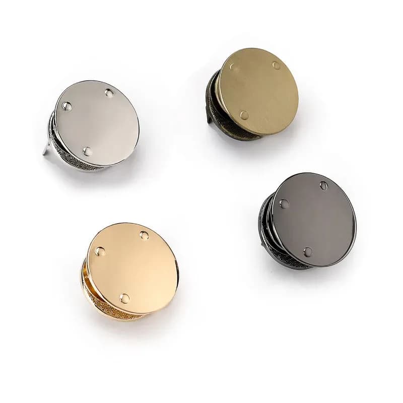 Metal Round Clasp Turn Lock Twist Lock DIY Handmade Bag Accessories Purse Handbag Hardware - view 1