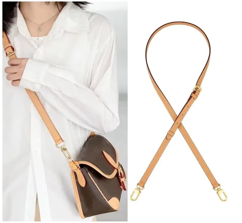67-120cm 1.8CM Adjustable PU Belt Lady Handbag Strap Versatile Crossbody, front view