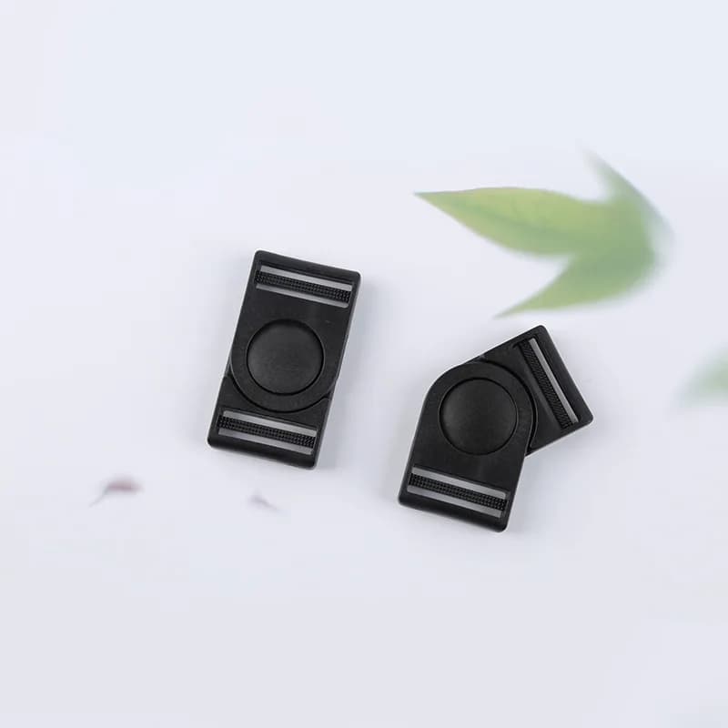 Custom Logo High-Quality Plastic Slide Adjustment Buckle With Safety Feature, front view