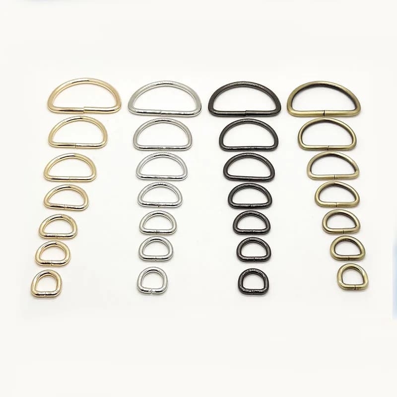 Custom D Rings Handbag Accessories Bag Straps Custom Alloy Metal Custom Logo, front view