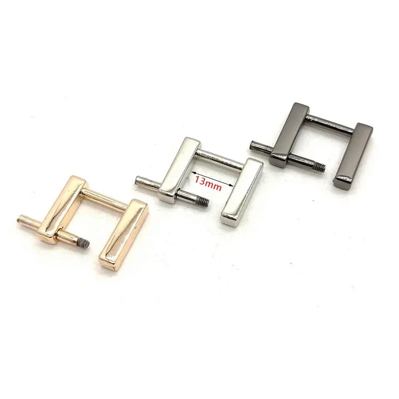 Bag Parts Accessories Rectangle Ring Buckle Square Loop for Handbag Strap Detachable Screw Square Ring Buckle for Bag - view 1