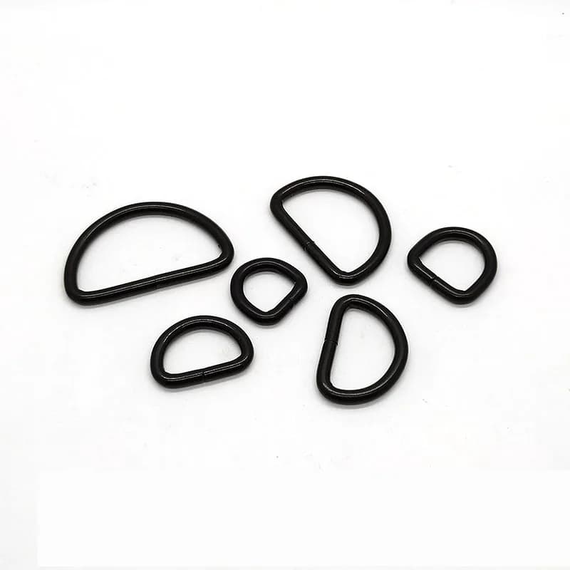 D Rings Handbag Accessories Bag Straps Custom Alloy Metal Custom Logo, front view