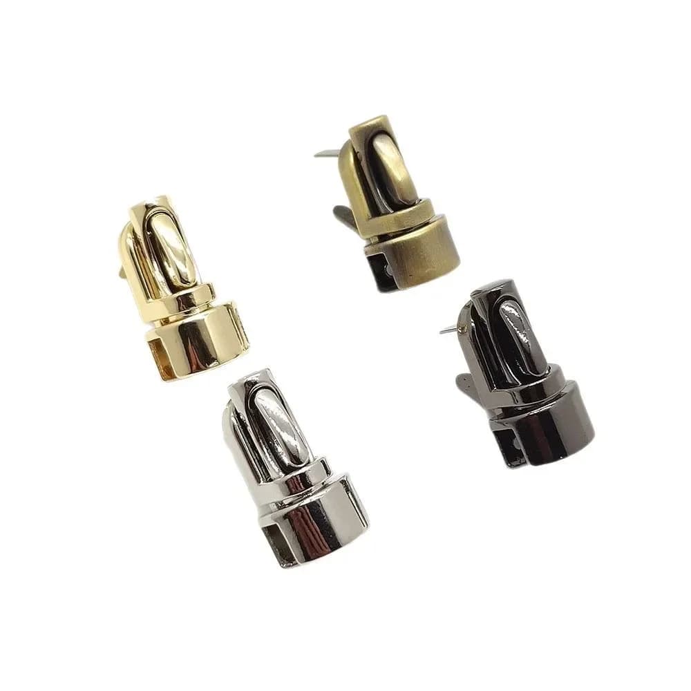 High Quality Custom Metal Bag Clasp Press Lock Accessories Alloy Handbag Push Lock Metal Turn Twist Lock for Women Bag - view 1
