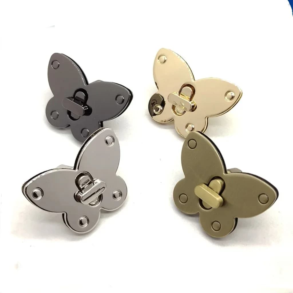 Custom Metal Clasp Turn Locks Twist Button for Handbag Leather Hardware Accessories - view 1